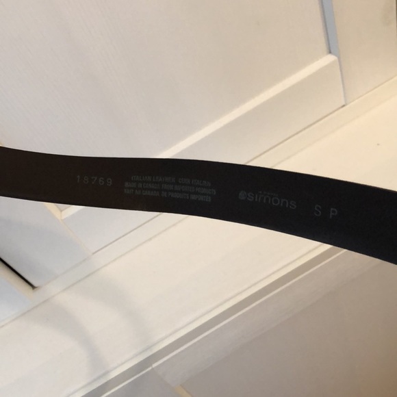 Genuine Italian leather dark brown belt - Picture 3 of 3